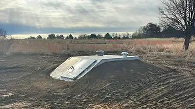 storm shelter excavation